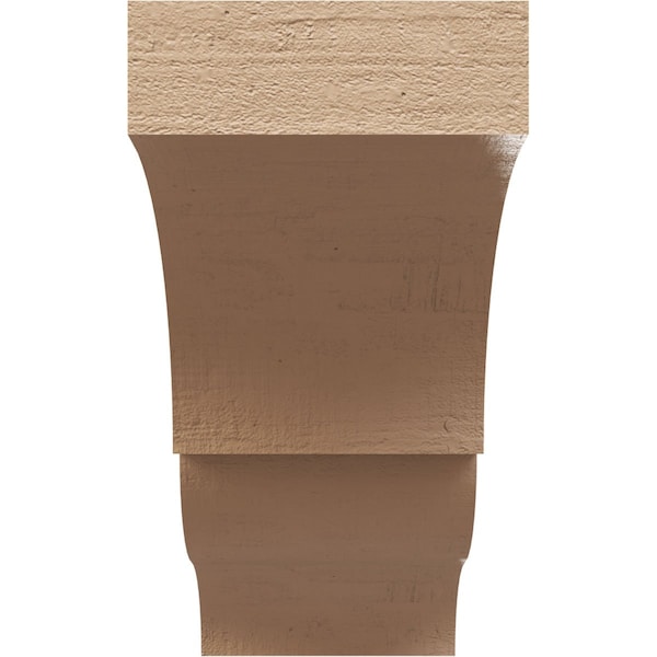 5in. W X 15in. D X 10in. H Series 3  Asheboro Rough Cedar Woodgrain TimberThane Corbel, Primed Tan